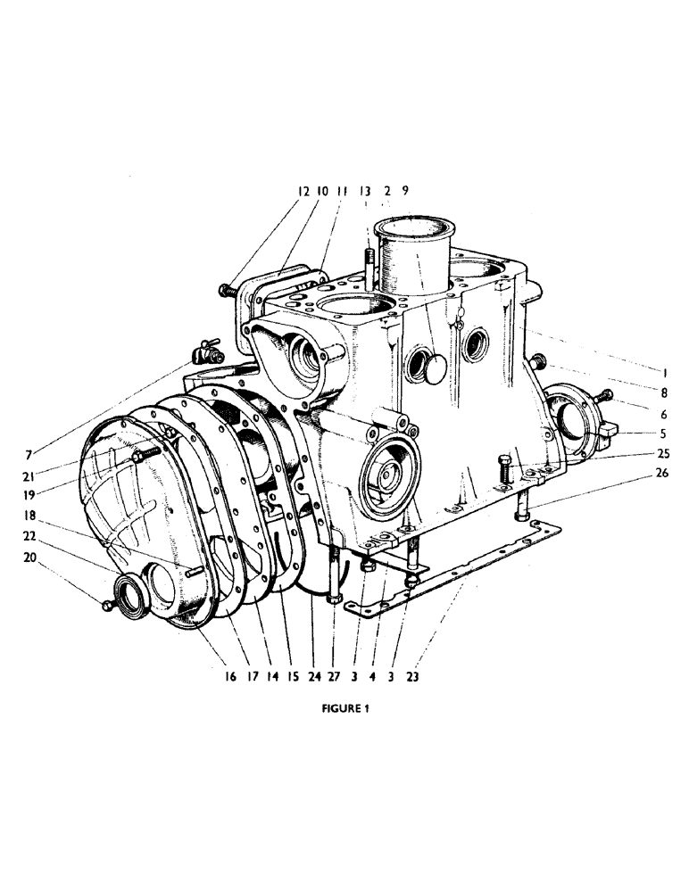 Схема запчастей Case IH 880F - (04) - CYLINDER BLOCK, SLEEVES AND COVERS (01) - ENGINE