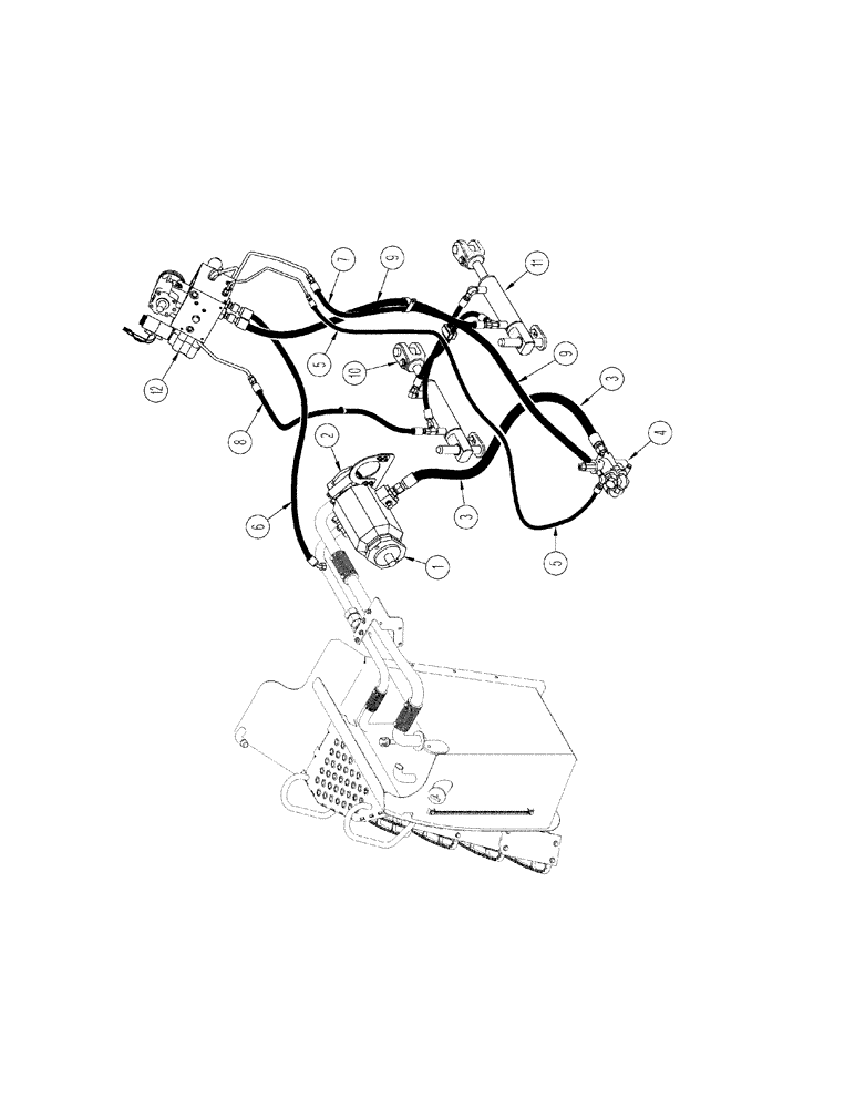 Схема запчастей Case IH STX325 - (01-03[03]) - PICTORIAL INDEX - STEERING, FRONT AXLE WITH ACCUSTEER (00) - PICTORIAL INDEX