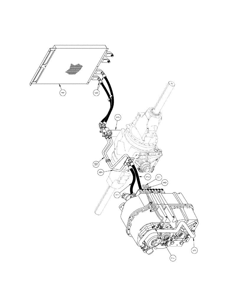 Схема запчастей Case IH STX325 - (01-02[02]) - PICTORIAL INDEX - POWER SHIFT TRANSMISSION AND PTO CLUTCH LUBE WITH ACCUSTEER (00) - PICTORIAL INDEX