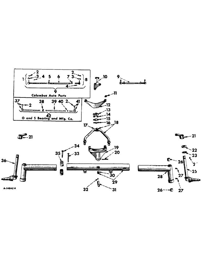 Схема запчастей Case IH 460 - (134) - FRONT AXLE, ADJUSTABLE WIDE TREAD FRONT AXLE, SPECIAL (04) - FRONT AXLE
