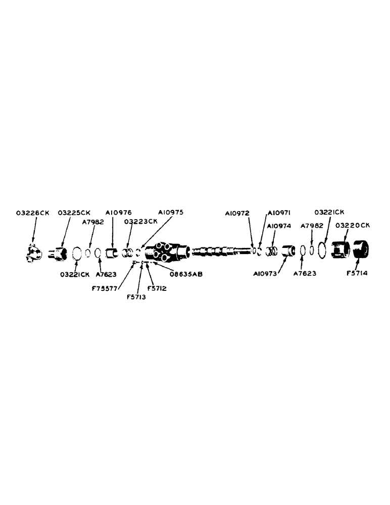 Схема запчастей Case IH 900 - (118) - HYDRAULIC POWER STEERING, PARTS FOR A8226 DRAG LINK VALVE (08) - HYDRAULICS