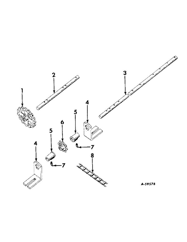 Схема запчастей Case IH 400 - (AD-5) - COUNTERSHAFT 
