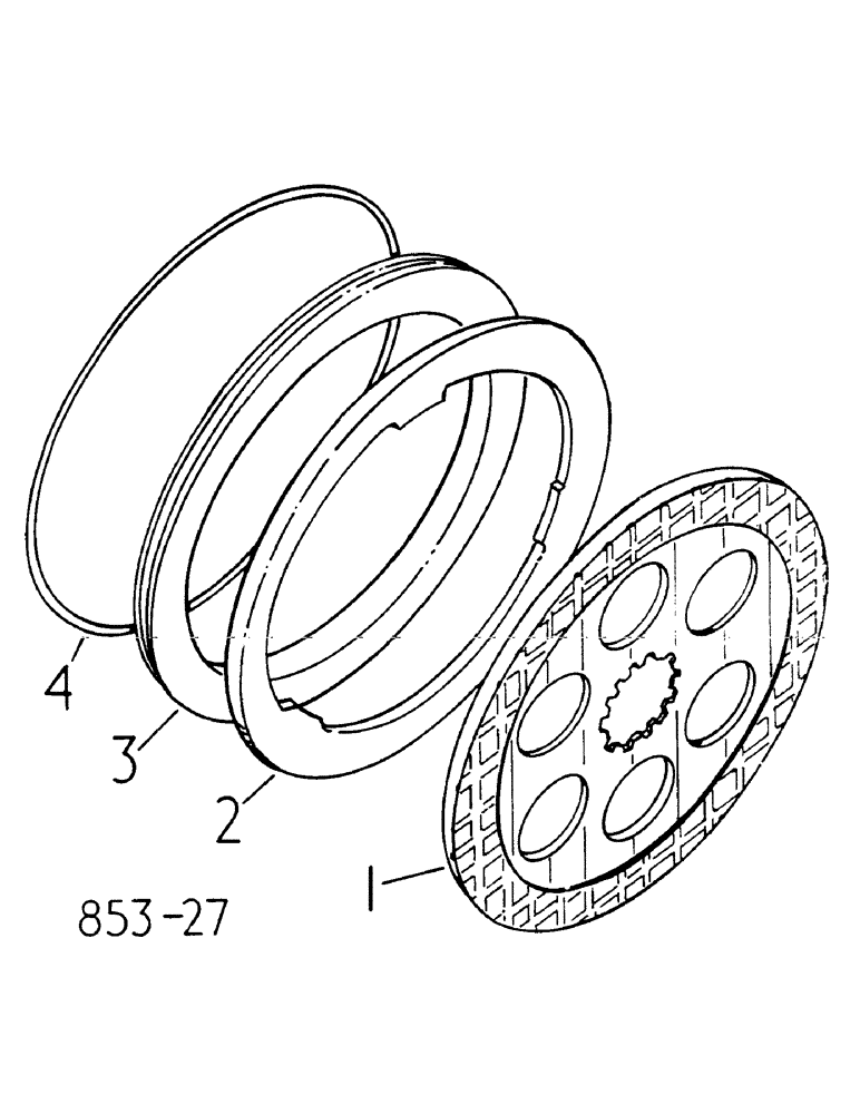 Схема запчастей Case IH 278 - (04-024) - BRAKES, 278-541 UP (5.1) - BRAKES