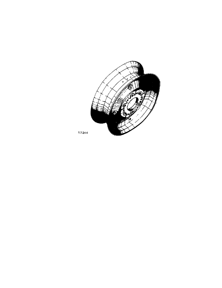 Схема запчастей Case IH 276 - (6-46) - FRONT WHEEL, PNEUMATIC TIRE AND RIM ATTACHMENT (06) - POWER TRAIN