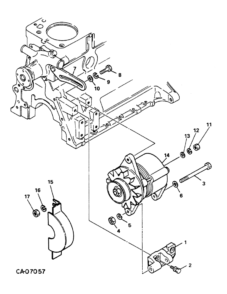 Схема запчастей Case IH 284 - (08-14) - ELECTRICAL, ALTERNATOR-GENERATOR AND CONNECTIONS, DIESEL ENGINE TRACTORS (06) - ELECTRICAL