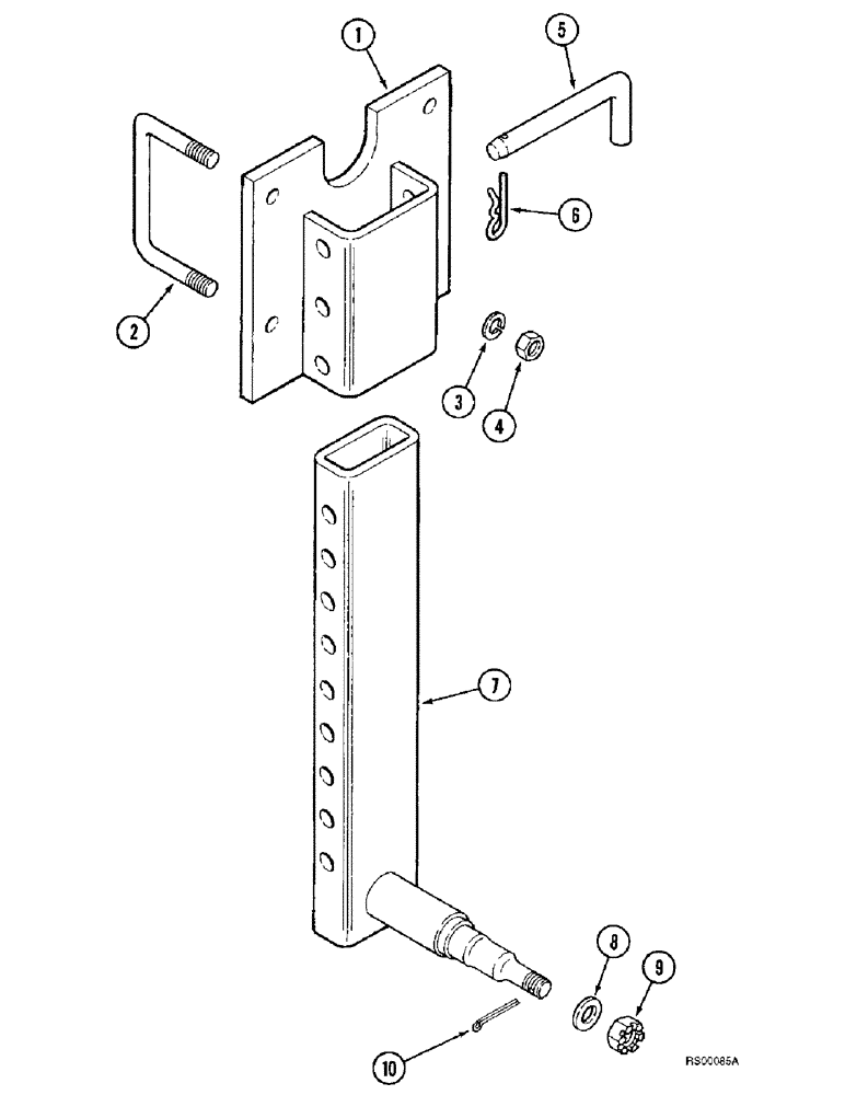 Схема запчастей Case IH 5800 - (9-56) - GAUGE WHEEL - PIN ADJUSTABLE (09) - CHASSIS/ATTACHMENTS