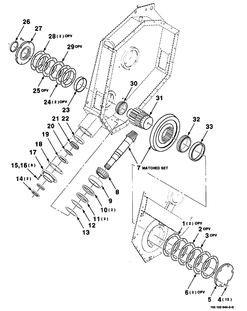 Схема запчастей Case IH 8576 - (02-028) - GEARBOX ASSEMBLY - CONTINUED Driveline