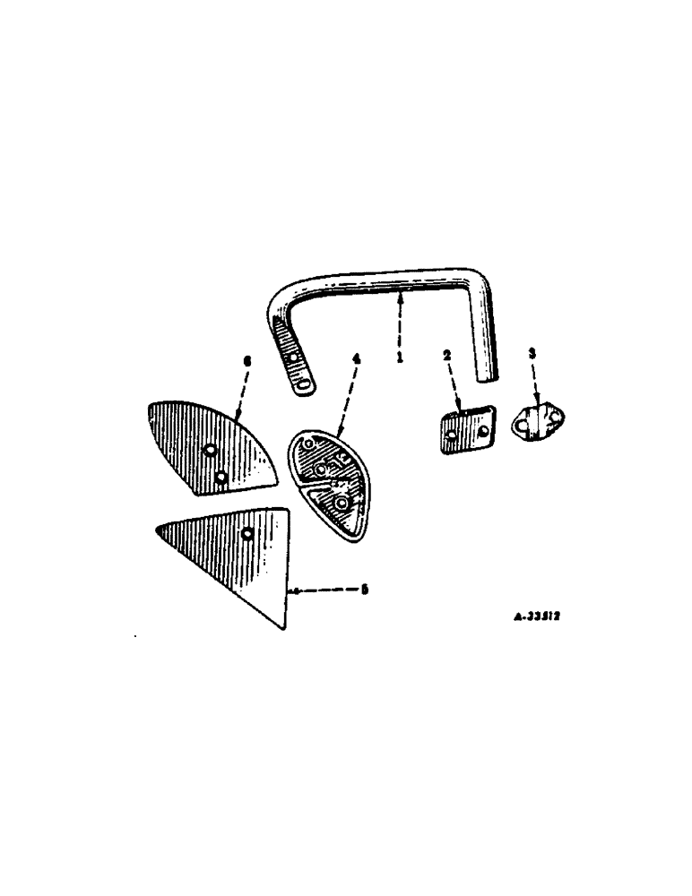 Схема запчастей Case IH 642 - (AE-04[A]) - JOINTER, TWO PIECE BLADE, ONE PER FURROW 