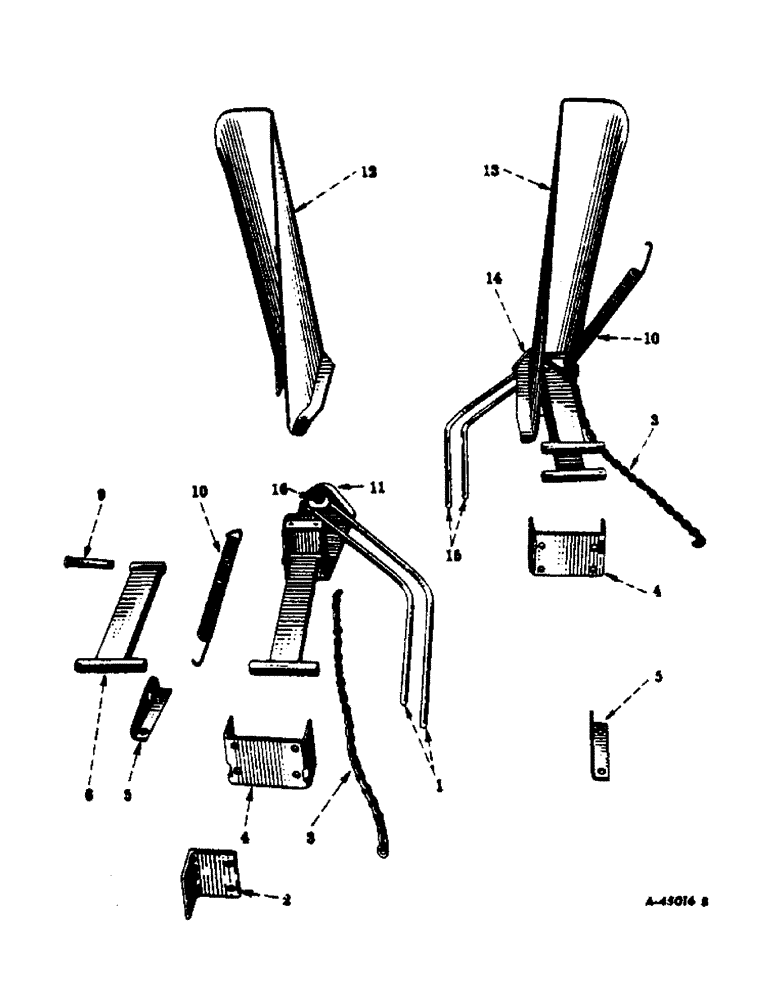 Схема запчастей Case IH 414 - (114) - PLANT LIFTER (58) - ATTACHMENTS/HEADERS