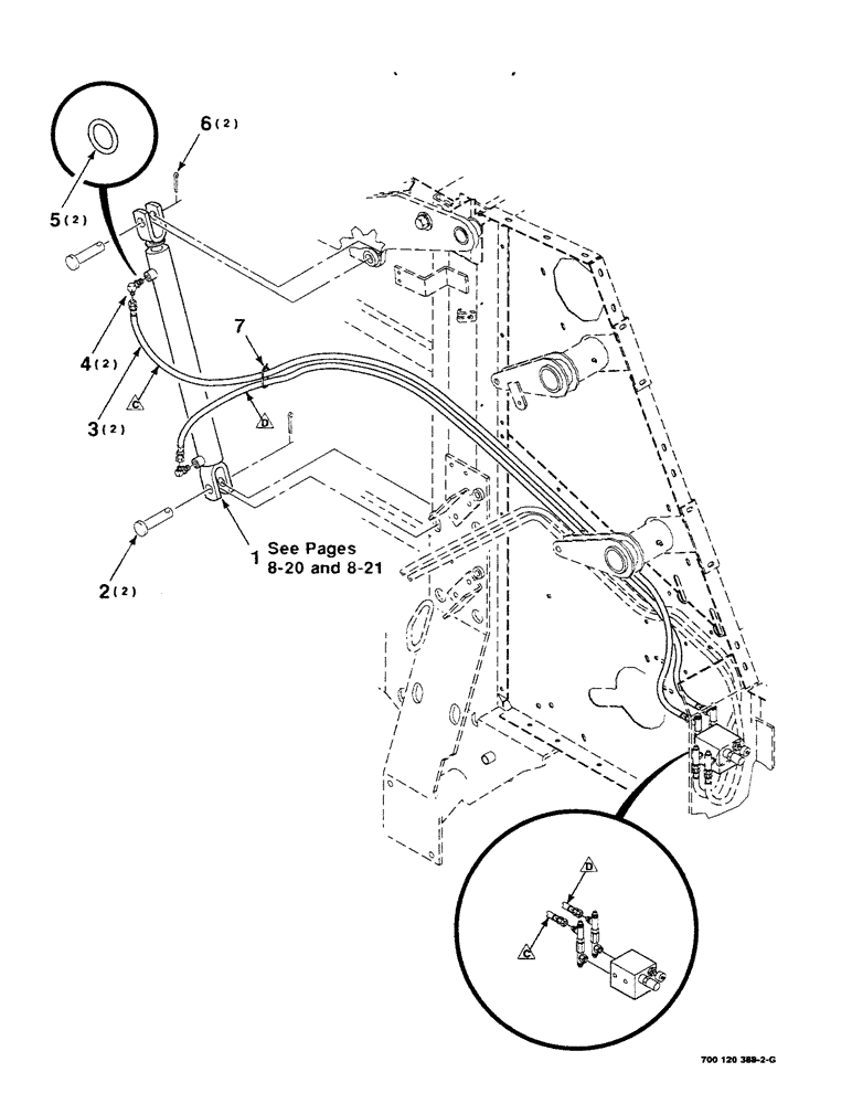 Схема запчастей Case IH 8430 - (8-18) - HYDRAULIC ASSEMBLY - RIGHT (TAILGATE) (07) - HYDRAULICS