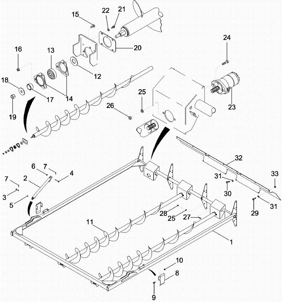 Схема запчастей Case IH 620 - (09D-09) - BASKET COMPACTOR AND AUGER (16) - BASKET