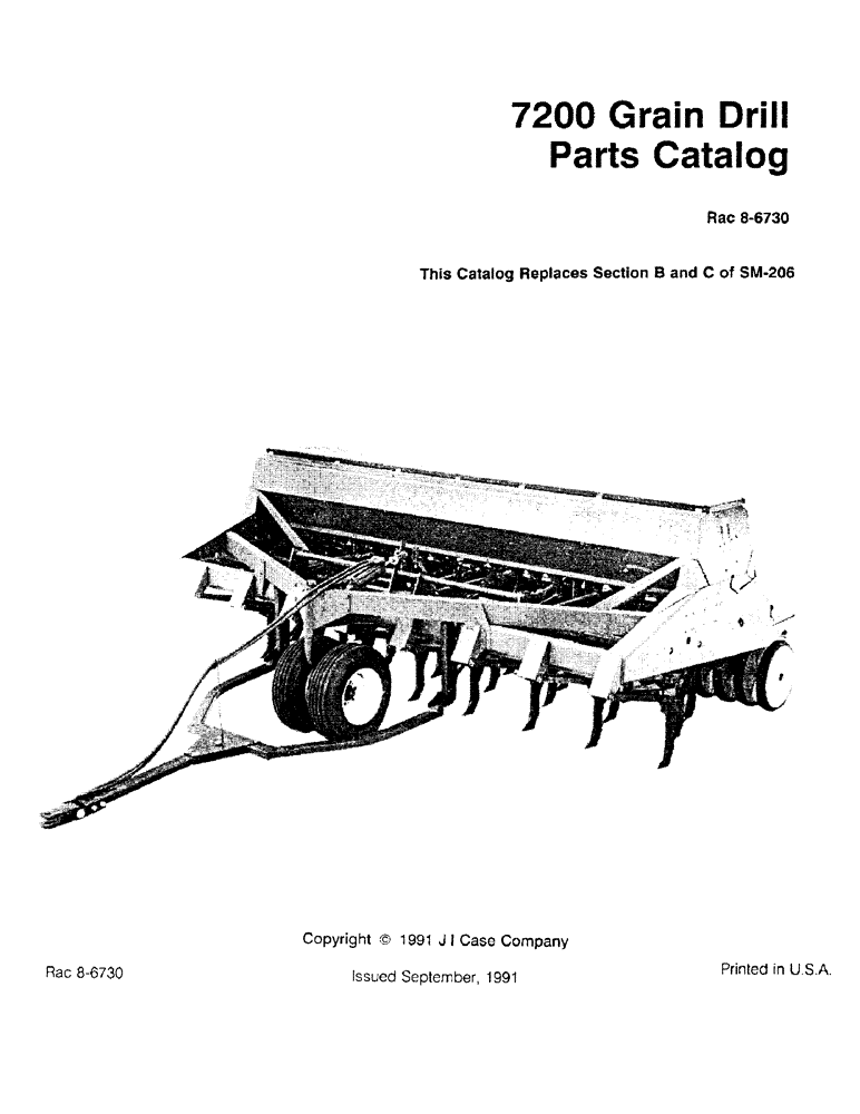 Схема запчастей Case IH 7200 - (1-1) - 7200 GRAIN DRILL (00) - PICTORIAL INDEX