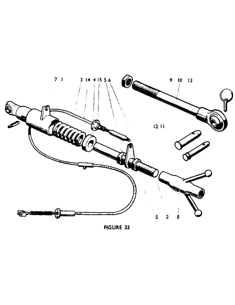 Схема запчастей Case IH 880F - (51) - TOP LINK, NON-OVERLOAD Drawbars & Hitches