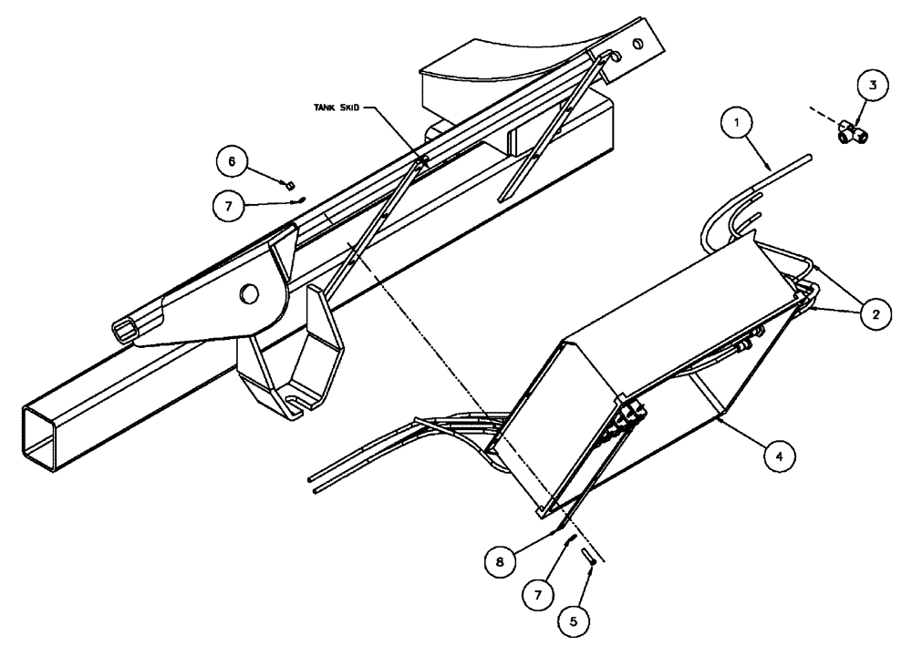 Схема запчастей Case IH FLX610 - (03-025) - PNEUMATIC MANIFOLD (09) - BOOMS