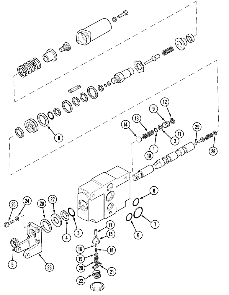 Схема запчастей Case IH C80 - (08-16) - HYDRAULIC REMOTE VALVE ASSEMBLY (08) - HYDRAULICS