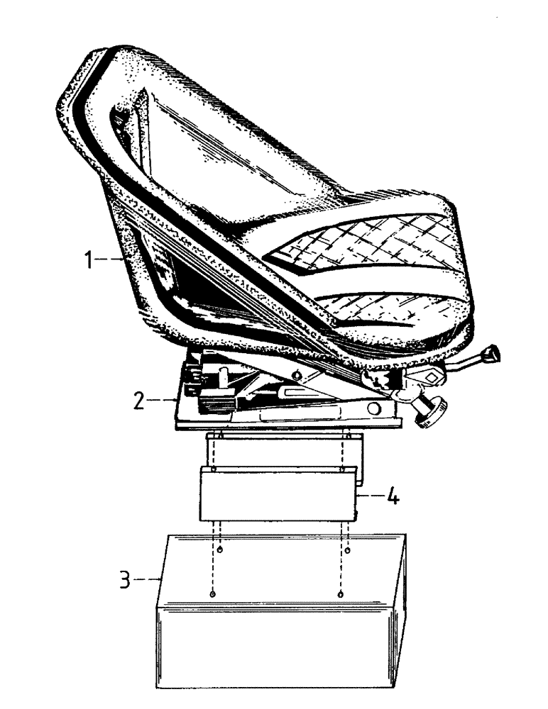 Схема запчастей Case IH 7700 - (A04-05) - MAINFRAME, OPERATORS SEAT, SPACERS OPTIONAL Mainframe & Functioning Components