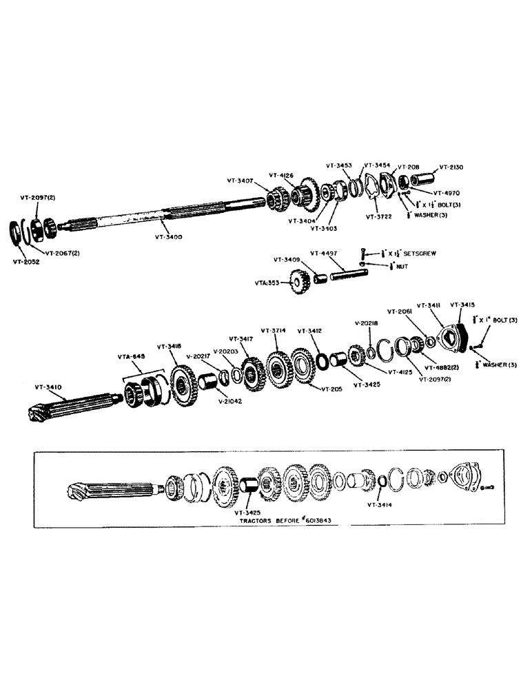 Схема запчастей Case IH VAI-SERIES - (066) - TRANSMISSION SHAFT AND GEARS (06) - POWER TRAIN
