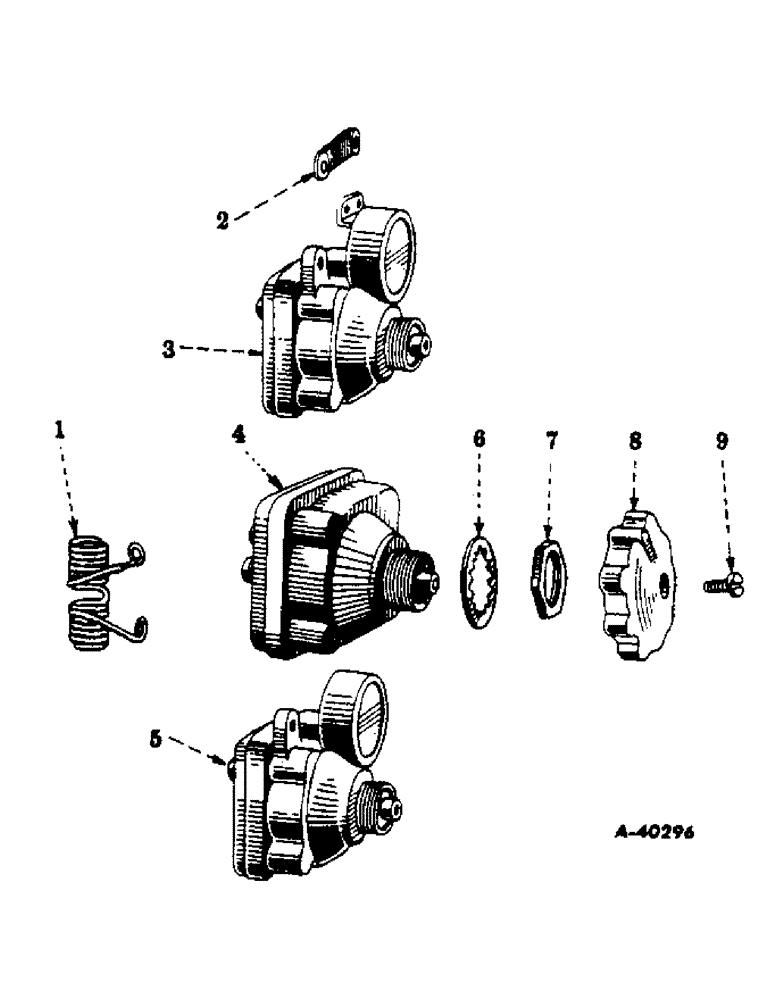 Схема запчастей Case IH FARMALL C - (081) - ELECTRICAL SYSTEM, LIGHTING SWITCH, DELCO-REMY (06) - ELECTRICAL SYSTEMS