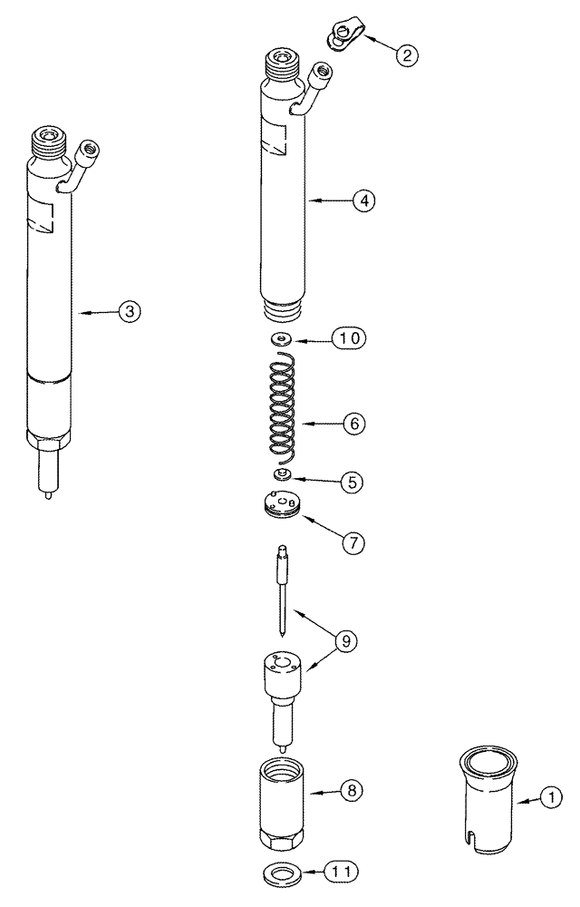 Схема запчастей Case IH 2366 - (03-05) - FUEL INJECTION - NOZZLE (02) - FUEL SYSTEM