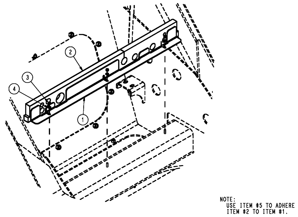 Схема запчастей Case IH FLX3010 - (04-024) - LOWER RADIATOR BAFFLE GROUP Frame & Suspension
