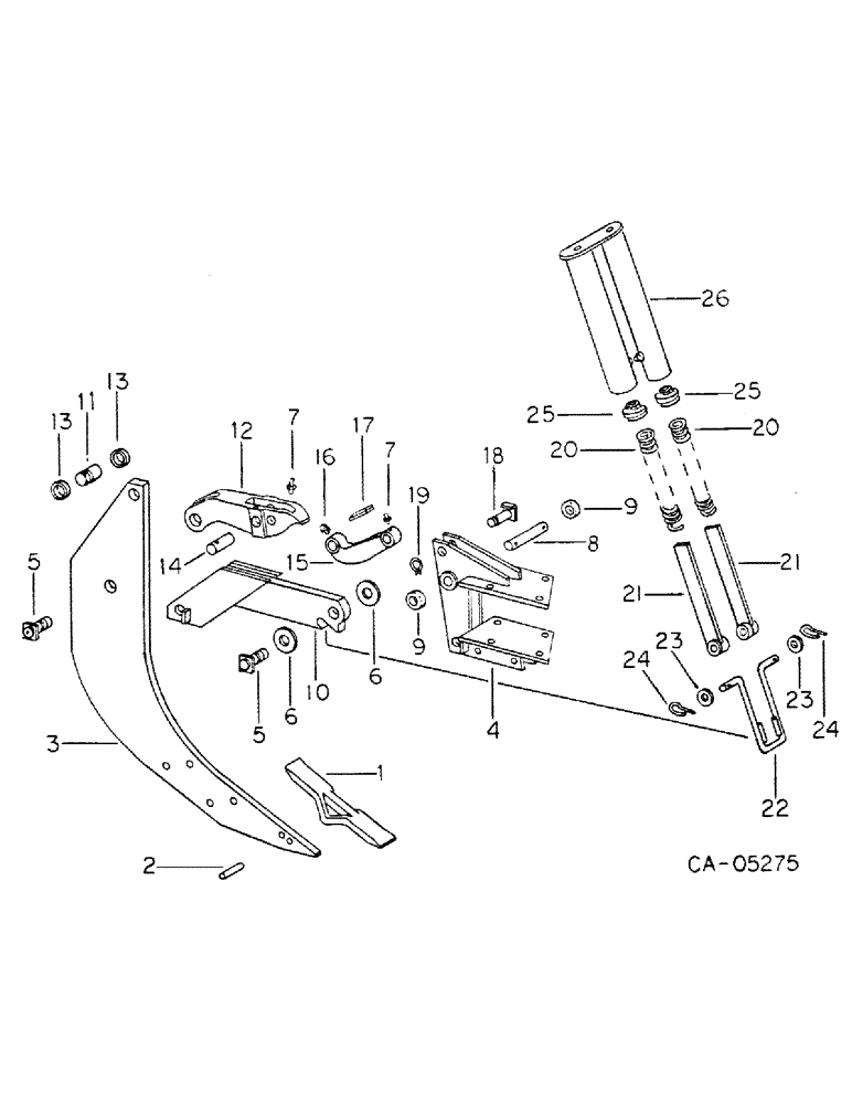 Схема запчастей Case IH 6 FARM - (A-20) - AUTOMATIC SHANK UNIT 