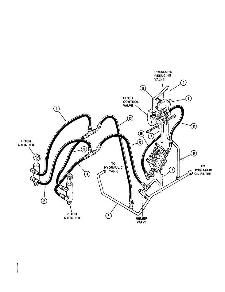 Схема запчастей Case IH 9370 QUADTRAC - (1-20) - PICTORIAL INDEX, ELECTRONIC CONTROLLED HITCH HYDRAULICS, P.I.N. JEE0069665 AND AFTER (00) - PICTORIAL INDEX