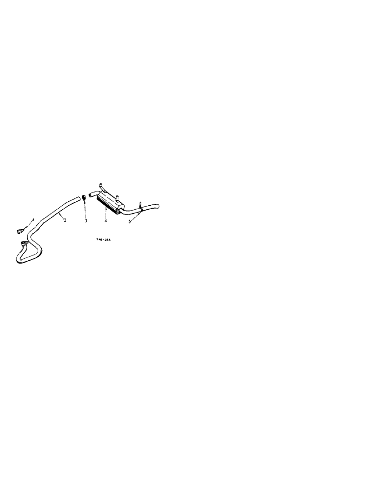 Схема запчастей Case IH 276 - (4-03) - DOWNSWEPT EXHAUST PIPE, PETROL (02) - ENGINE