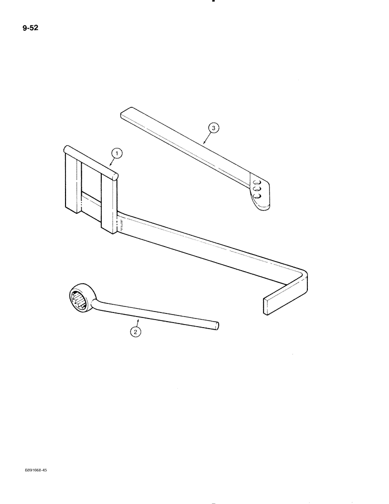 Схема запчастей Case IH 475 - (9-52) - TOOLS (09) - CHASSIS/ATTACHMENTS