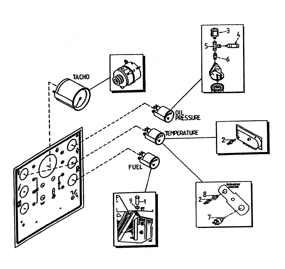 Схема запчастей Case IH 7700 - (C05-00) - SENDERS (KOMATSU) Engine & Engine Attachments