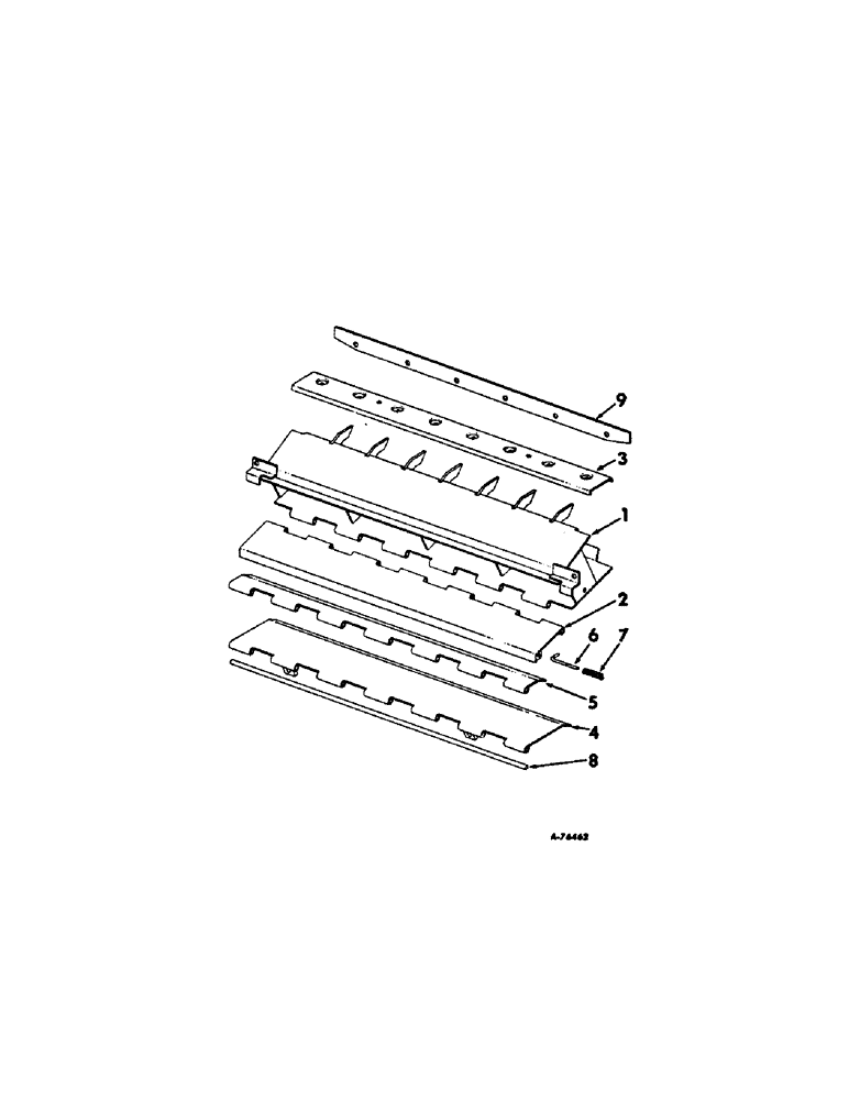 Схема запчастей Case IH 403 - (071[1]) - STONE RETARDER, FOR USE WITH CORN HEADS (39) - FRAMES AND BALLASTING