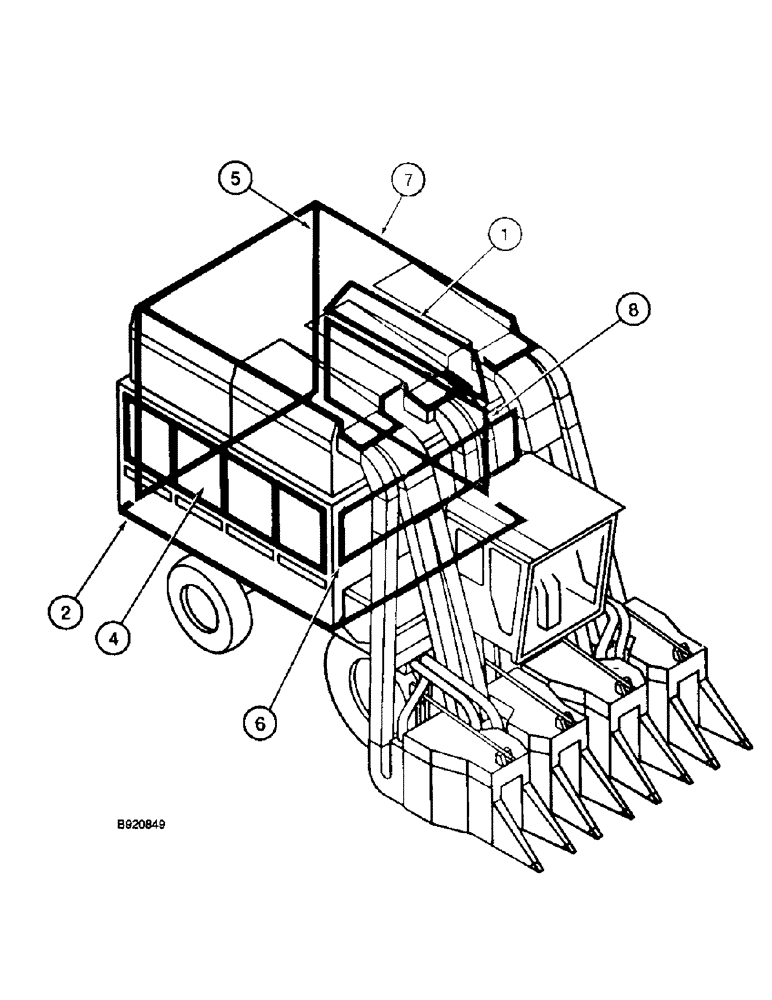 Схема запчастей Case IH 2055 - (9D-02) - MAJOR BASKET ASSEMBLIES (16) - BASKET