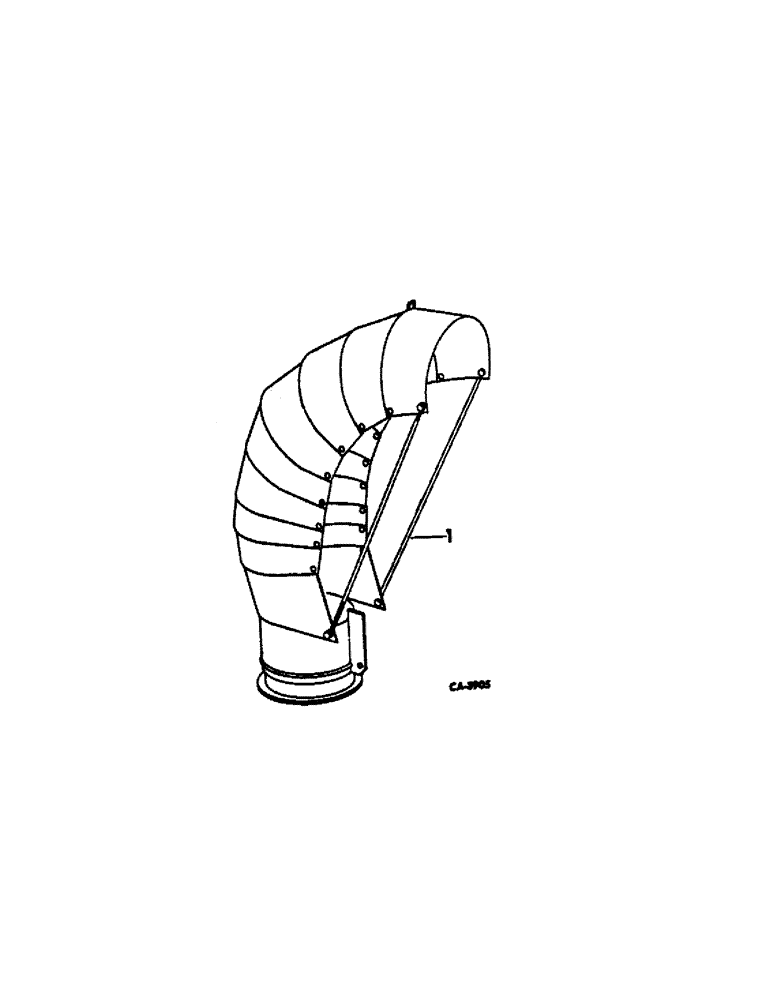 Схема запчастей Case IH 48 - (B-20[A]) - DEFLECTOR 