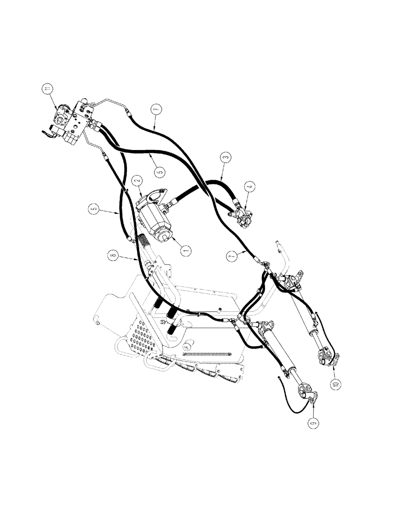 Схема запчастей Case IH STX325 - (01-03[02]) - PICTORIAL INDEX - STEERING, ARTICULATION WITH ACCUSTEER (00) - PICTORIAL INDEX
