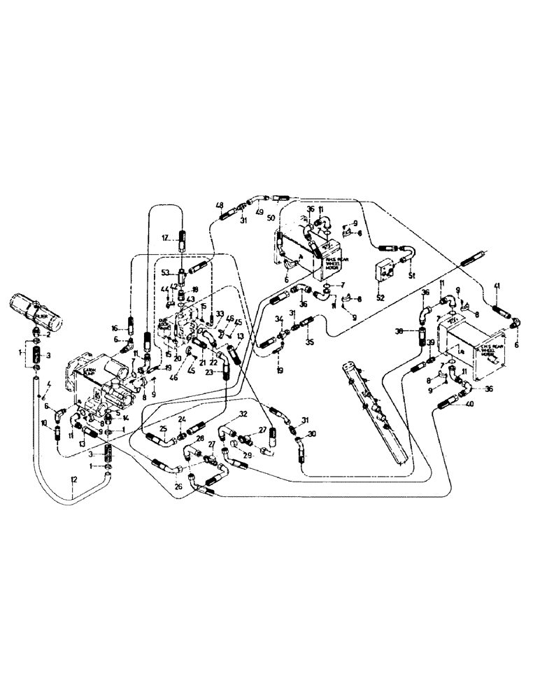 Схема запчастей Case IH 7000 - (B05-81) - HYDRAULICS, CIRCUIT, TRANSMISSION W/ POSITIVE DRIVE Hydraulic Components & Circuits