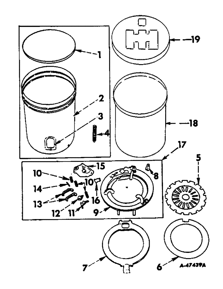 Схема запчастей Case IH 250 - (E-50) - SEED HOPPER 