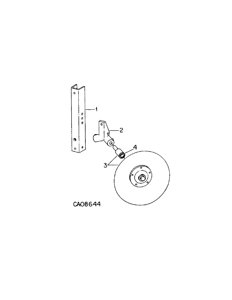 Схема запчастей Case IH 800 - (08-21) - GROUND TOOLS, DISK FURROWING ATTACHMENT, S/N 14501 & ABOVE (CYCLO), S/N 3701 & ABOVE, (PLATE) (09) - CHASSIS/ATTACHMENTS