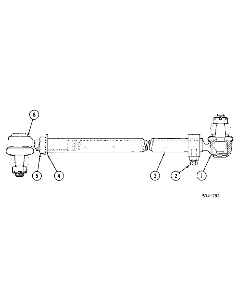 Схема запчастей Case IH 685 - (5-296) - TIE ROD (05) - STEERING