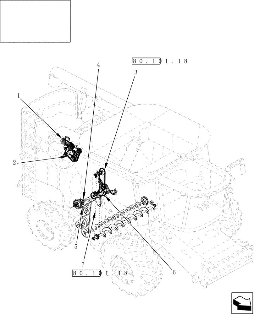 Схема запчастей Case IH 9010 - (05.000.02[05]) - BELTS & CHAINS - RIGHT SIDE - 9010 (05) - SERVICE & MAINTENANCE