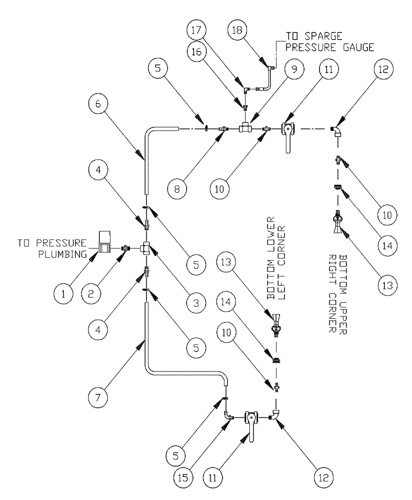 Схема запчастей Case IH PATRIOT XL - (09-009) - 750 GALLON ELIPTICAL-SPARGE Liquid Plumbing