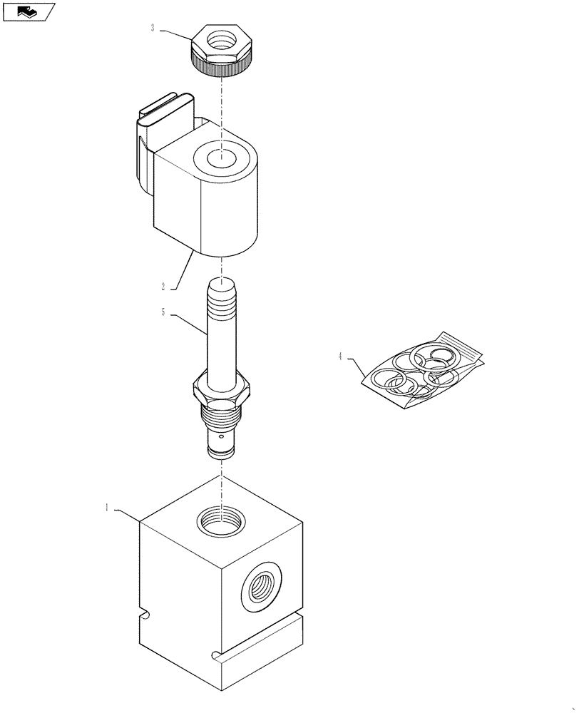 Схема запчастей Case IH 4420 - (06-021) - VALVE, SHUNT Hydraulic Plumbing