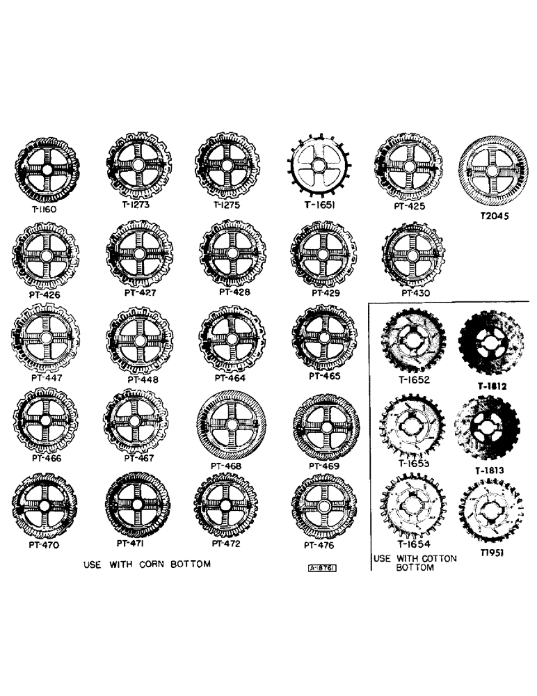 Схема запчастей Case IH K160 - (12) - SEED PLATE LISTING, K PLANTERS 