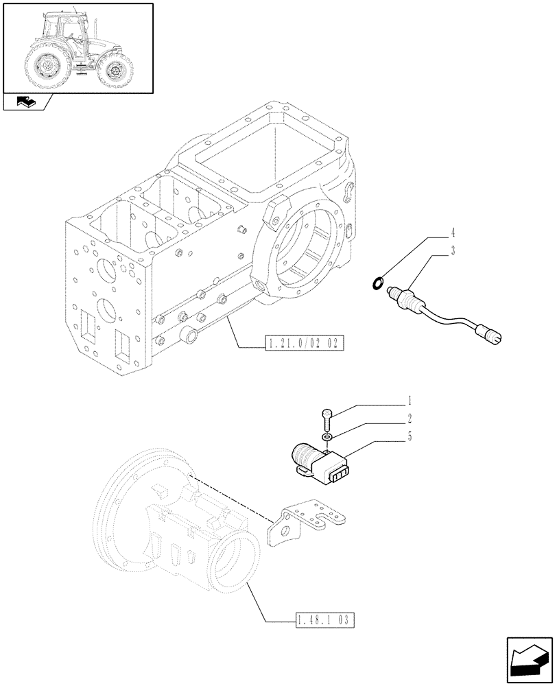 Схема запчастей Case IH FARMALL 80 - (1.75.0/03) - POWER SHUTTLE E SERVO PTO FOR DIFF. LOCK - ELECTRIC CONTROLS (VAR.330120-331120) (06) - ELECTRICAL SYSTEMS