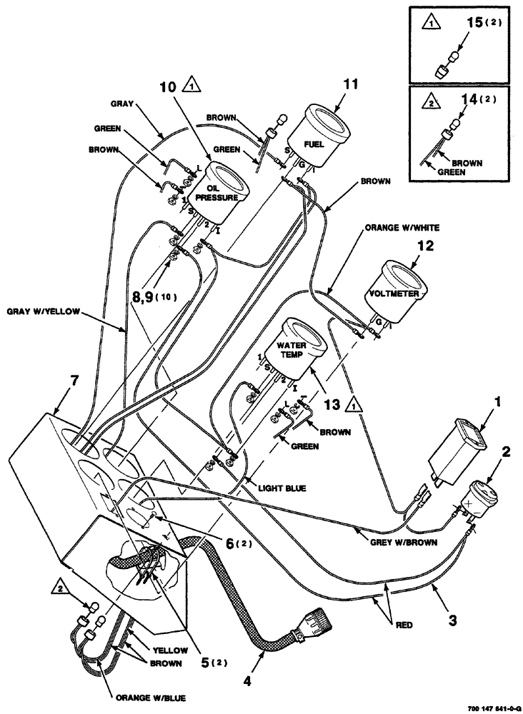 Схема запчастей Case IH 8860HP - (04-04) - CONSOLE ASSEMBLY (GAUGES) (55) - ELECTRICAL SYSTEMS