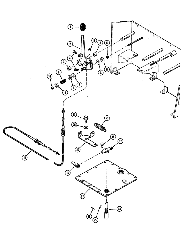 Схема запчастей Case IH 870 - (228) - DRAFT SENSING CONTROL (08) - HYDRAULICS