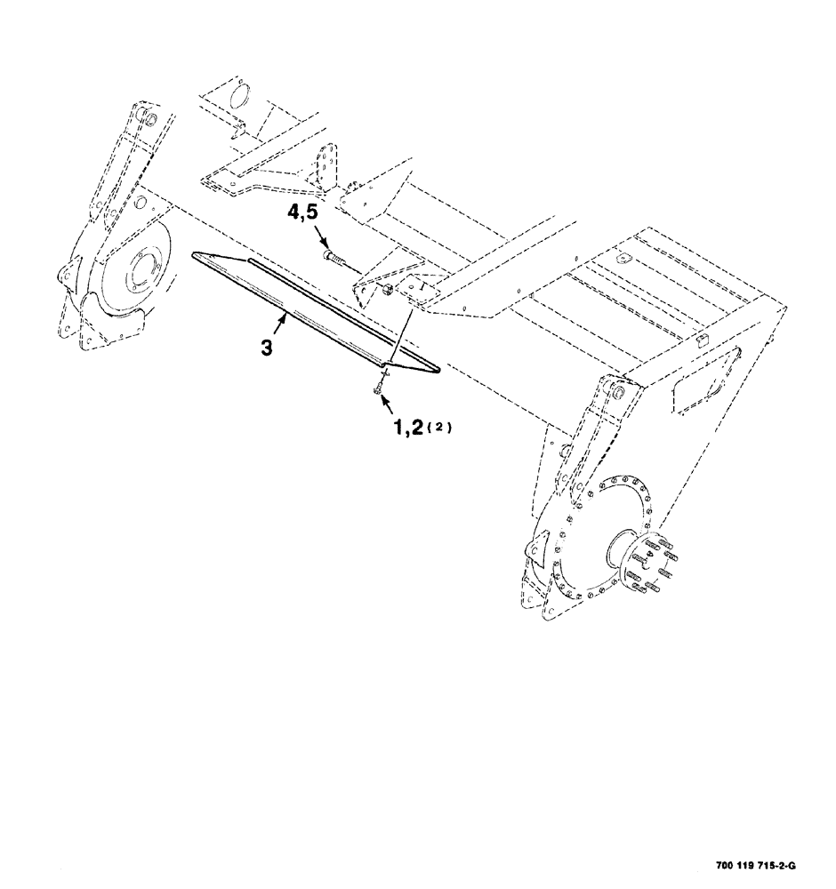 Схема запчастей Case IH 8840 - (07-028) - PLATFORM SHIELDS ASSEMBLY (LOWER) (S.N. CFH0031001 THRU CFH0031380) (90) - PLATFORM, CAB, BODYWORK AND DECALS