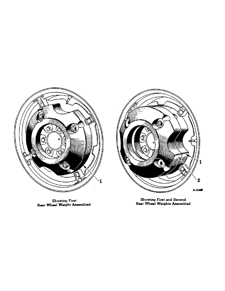 Схема запчастей Case IH FARMALL A - (176) - ATTACHMENTS, REAR WHEEL WEIGHTS, SPECIAL Attachments