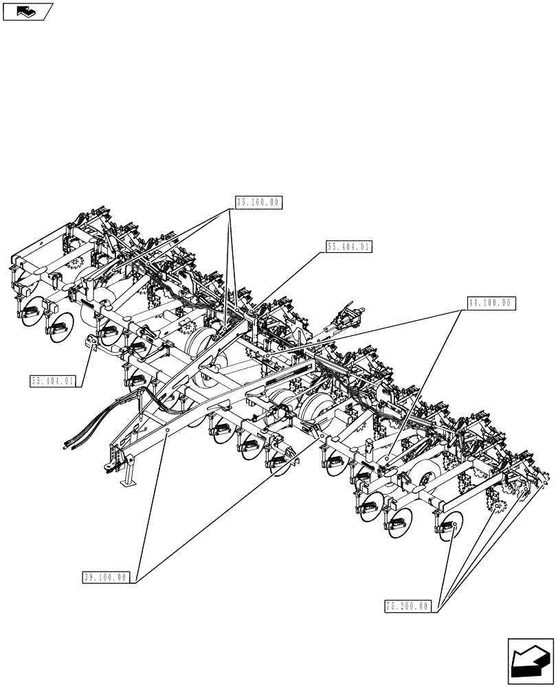 Схема запчастей Case IH 955 - (00.000.01) - PICTORAL INDEX (00) - GENERAL & PICTORIAL INDEX