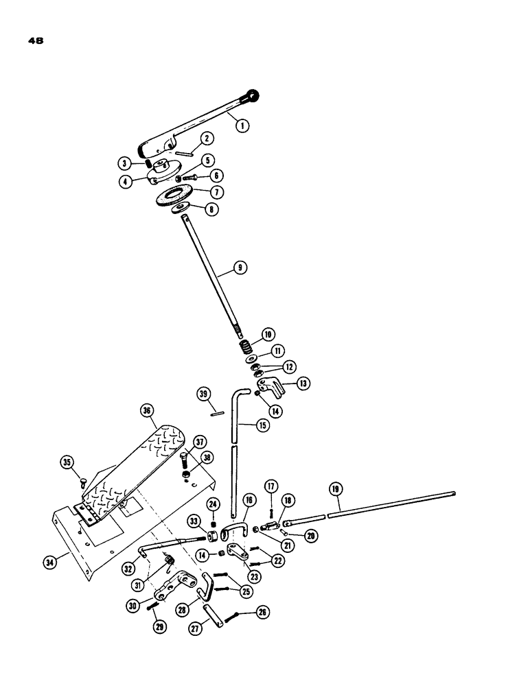 Схема запчастей Case IH 930-SERIES - (048) - THROTTLE CONTROL, SPARK IGNITION ENGINE (03) - FUEL SYSTEM