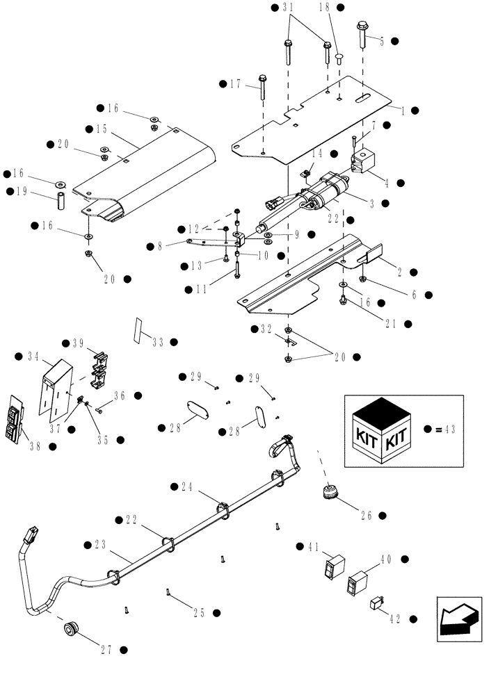 Схема запчастей Case IH 6130 - (74.114.10) - DIA HARVEST KIT, REMOTE SIEVE COMPLETING (74) - CLEANING