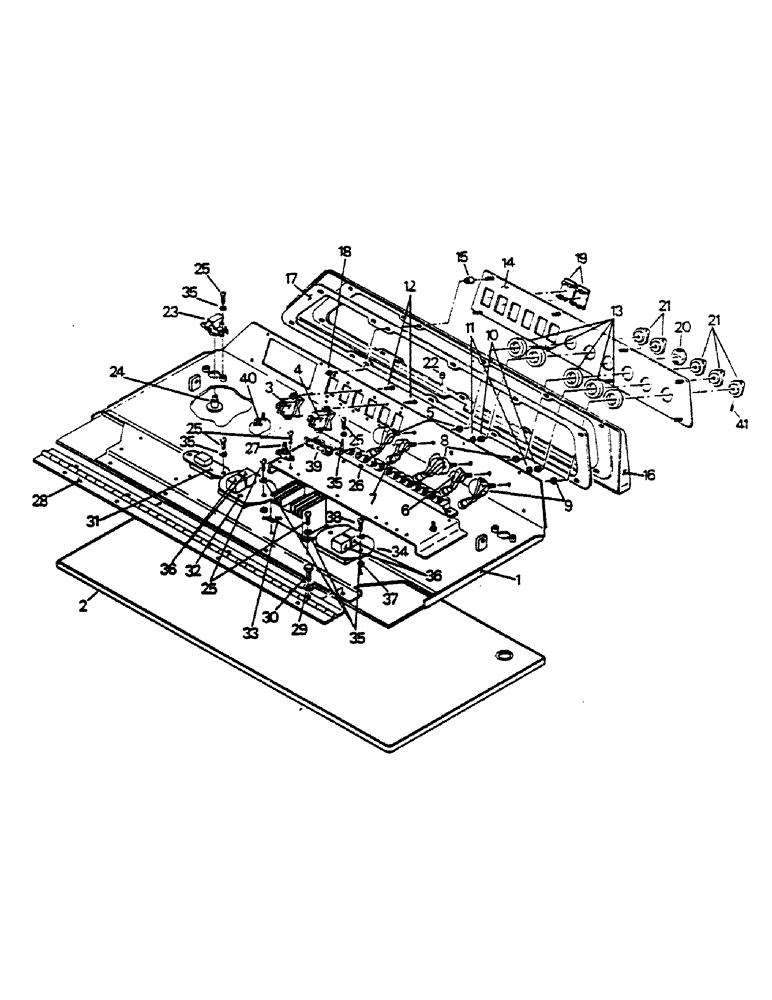 Схема запчастей Case IH 9170 - (01-12) - OVERHEAD DOOR (10) - CAB